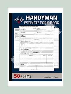 FREE PDF Handyman Estimate Form Book: Handyman Service Estimating Sheets | Tradesman Work Order Form
