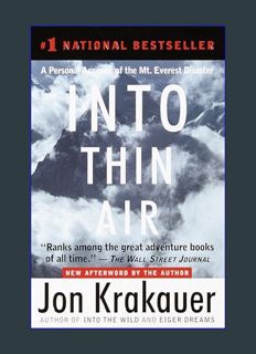 Epub Kndle Into Thin Air: A Personal Account of the Mt. Everest Disaster     Paperback – October 19