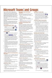 PDF Ebook Microsoft Teams and Groups for Office 365 Quick Reference Guide (Cheat Sheet of Instructio
