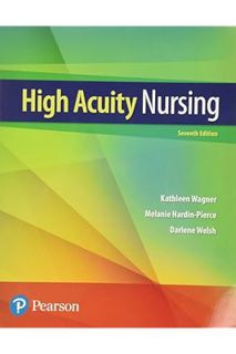 PDF DOWNLOAD High-Acuity Nursing by Kathleen Wagner RN MSN CS