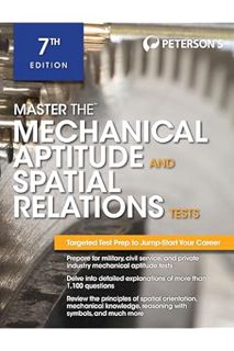 Ebook Free Master The Mechanical Aptitude and Spatial Relations Test (Peterson's Master the Mechanic