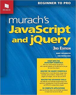 [PDF] ✔️ Download Murach's JavaScript and jQuery (3rd Edition) Complete Edition