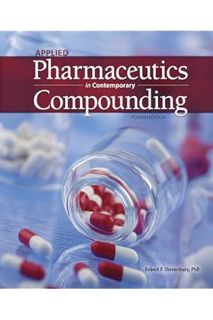 (Download) (Pdf) Applied Pharmaceutics in Contemporary Compounding, 4e by Robert P. Shrewsbury