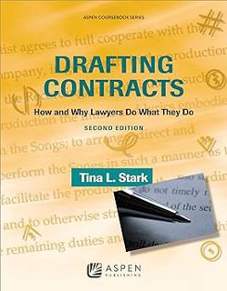 ^Epub^ Drafting Contracts: How & Why Lawyers Do What They Do, Second Edition (Aspen Coursebook) Wri