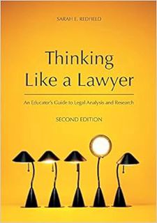 Read [EBOOK EPUB KINDLE PDF] Thinking Like a Lawyer: An Educator's Guide to Legal Analysis and Resea