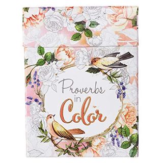 [ACCESS] [PDF EBOOK EPUB KINDLE] Proverbs in Color: Cards to Color and Share by  Christian Art Gifts