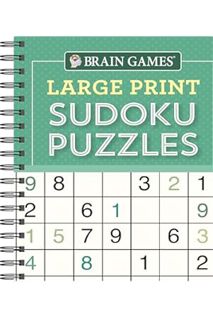 PDF Ebook Brain Games - Large Print Sudoku Puzzles (Green) by Publications International Ltd.