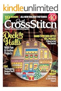 DOWNLOAD PDF Just CrossStitch – December 2023 - 19 Designs All New Holiday Patterns! by ABDUl