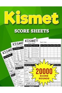 Ebook Download Kismet Score Sheets: 888 Large Score Pads for Scorekeeping – Kismet Score Cards | Kis