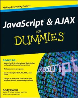[Access] KINDLE PDF EBOOK EPUB JavaScript & Ajax for Dummies by  Andy Harris ✉️