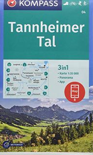 [PDF] KOMPASS Wanderkarte Tannheimer Tal: 3in1 Wanderkarte 1:35000 mit Panorama inklusive Karte zu