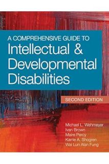 (Ebook Free) A Comprehensive Guide to Intellectual and Developmental Disabilities by Michael L. Wehm