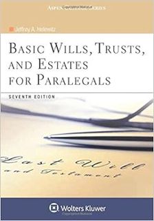 [READ] [KINDLE PDF EBOOK EPUB] Basic Wills, Trusts, and Estates for Paralegals (Aspen College) by Je