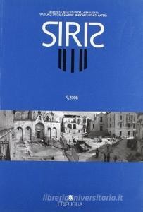 Scarica PDF Siris. Studi e ricerche della Scuola di specializzazione in archeologia di Matera (2008)