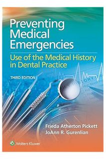 (PDF Ebook) Preventing Medical Emergencies: Use of the Medical History in Dental Practice: Use of th