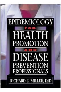 Ebook Free Epidemiology for Health Promotion and Disease Prevention Professionals by Richard E. Mill