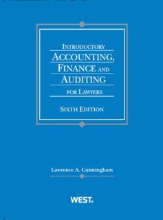 Access KINDLE PDF EBOOK EPUB Introductory Accounting, Finance and Auditing for Lawyers (Coursebook)
