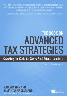 ✅[Download] [PDF]✅ The Book on Advanced Tax Strategies: Cracking the Code for Savvy