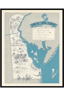 PDF Ebook Poster Master Vintage Map Poster - Retro Delaware Map Print - Delaware State Map Art - Gif