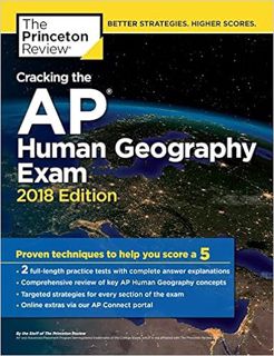 DOWNLOAD ⚡️ eBook Cracking the AP Human Geography Exam, 2018 Edition: Proven Techniques to Help You