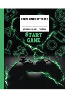 PDF FREE Composition Notebook: Video Game Controllers, Wide Lined Modern Notebook for Gamer Boy, Kid