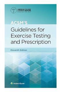 (PDF) FREE LWW - ACSM's Guidelines for Exercise Testing and Prescription (American College of Sports