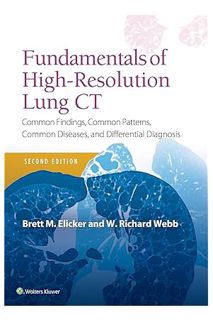 Pdf Free Fundamentals of High-Resolution Lung CT: Common Findings, Common Patterns, Common Diseases