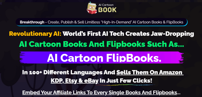AI CartoonBook Review 2024- Create cartoon eBooks across 100+ different languages