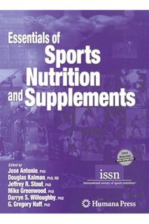 (Download) (Ebook) Essentials of Sports Nutrition and Supplements by Jose Antonio
