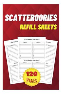 (Pdf Free) Scattergories Refill Sheets: Scattergories Score Cards,Score Pads with Size 6 x 9 inches,