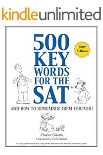 (PDF Download) 500 Key Words for the SAT by Charles Gulotta