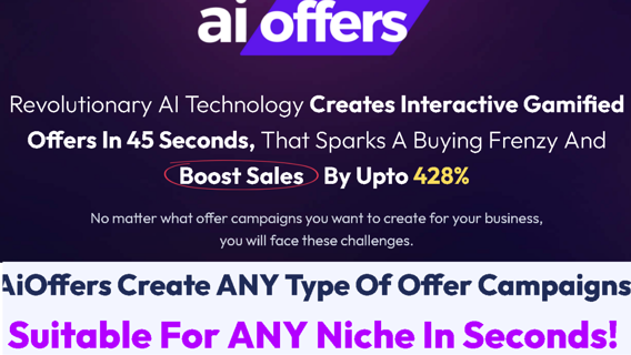 AIOffers Review - WORKS WITH ALL MAJOR WEBSITE & LANDING PAGE BUILDERS…
