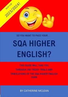 [ePUB] Download So you want to pass your SQA Higher English?