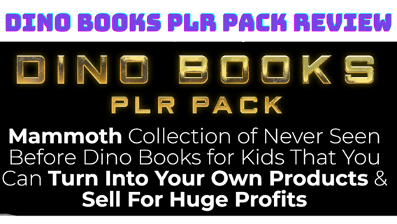 Dino Books PLR Pack Review 2024 || Full OTO Details + Demo