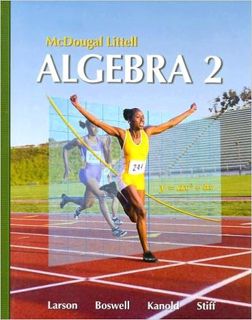 P.D.F.❤️DOWNLOAD⚡️ McDougal Littell Algebra 2 (Holt McDougal Larson Algebra 2) Ebooks