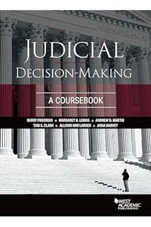 (Free PDF) Judicial Decision-Making: A Coursebook by Barry Friedman