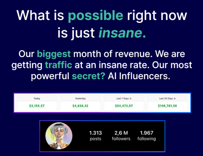 Your Gateway to Massive Revenue and Insane Traffic with AInfluencer!