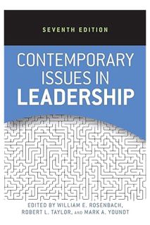 DOWNLOAD EBOOK Contemporary Issues in Leadership by William E. Rosenbach