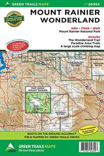 VIEW KINDLE PDF EBOOK EPUB Mount Rainier Wonderland Climbing, WA No. 269SX (Green Trails Maps) by  G