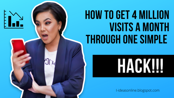 how to get 4 million visits a month through one simple hack.