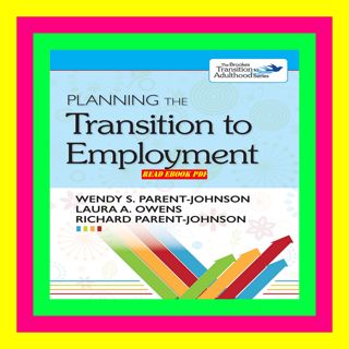 ^DOWNLOAD P.D.F.# Planning the Transition to Employment $READ$ EBOOK