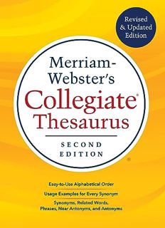 Free Ebook Merriam-Webster's Collegiate Thesaurus. Newest Edition (Hardcover)