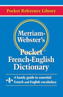 Free PDF Merriam-Webster’s Pocket French-English Dictionary (Pocket Reference Library) (Multilingu