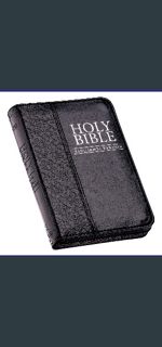 {READ/DOWNLOAD} 🌟 KJV Holy Bible, Mini Pocket Bible – Zippered Black Faux Leather Bible w/Ribbo
