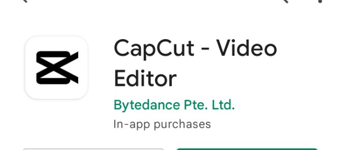 Vide Editing App -;  CapCut